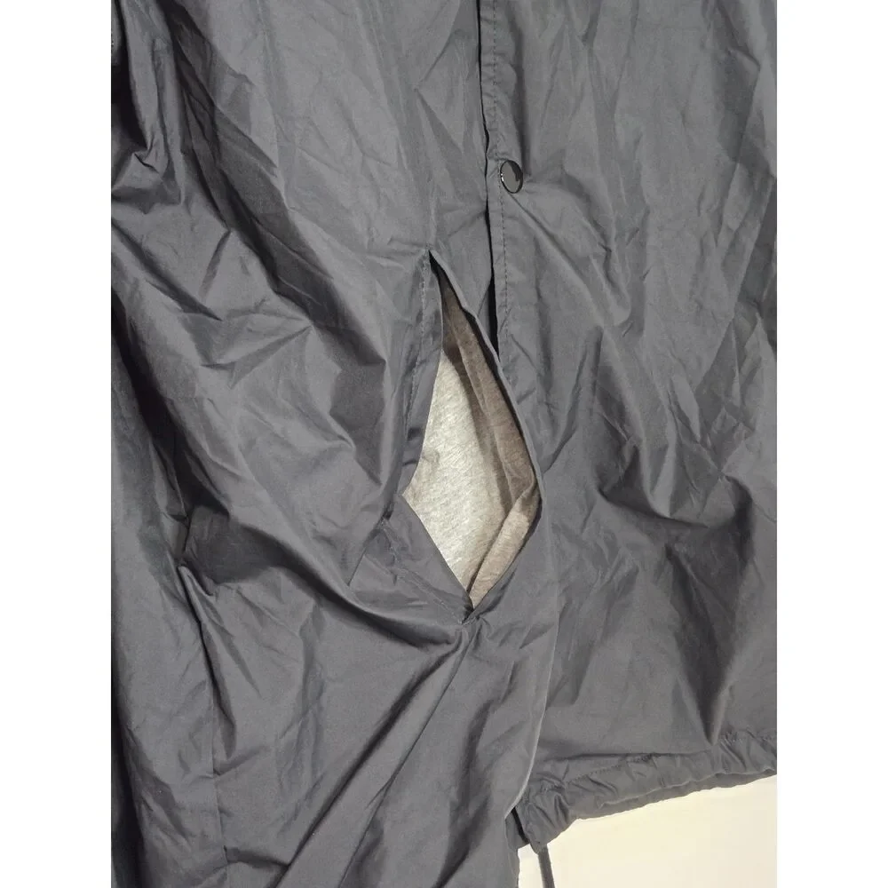 Nike Club Coaches Jacket | Men's Size XL | Black Sportswear Snap Front